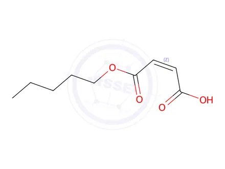 Chemical structure of (Z)-2-Butenedioic acid 1-pentyl ester