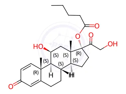 Chemical structure of Prednisolone-17-valerate
