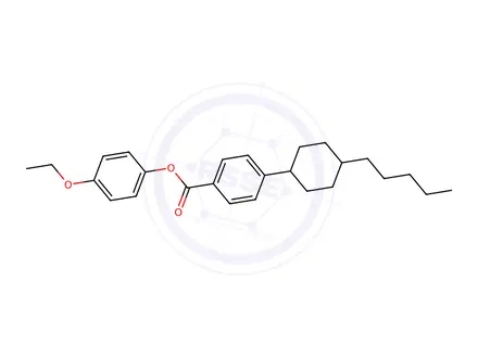 Chemical structure of 4-Ethoxyphenyl 4-(trans-4-pentylcyclohexyl)benzoate
