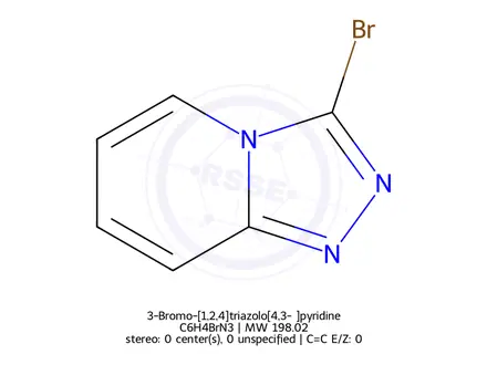 Chemical structure of 3-Bromo-[1,2,4]triazolo[4,3-α]pyridine