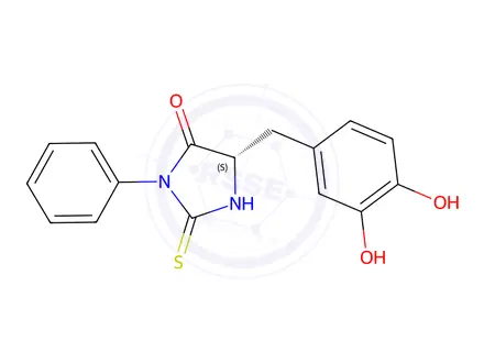 Chemical structure of phenylthiohydantoin-3,4-dihydroxyphenylalanine