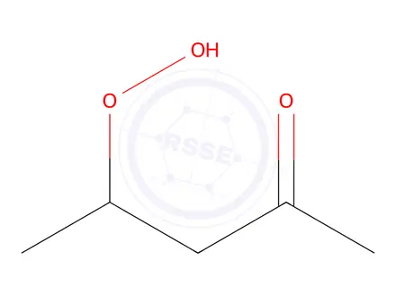 Chemical structure of 2-Pentanone, 4-hydroperoxy-(9CI)
