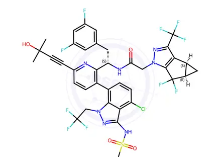 Chemical structure of Lenacapavir Impurity 54