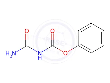 Chemical structure of Carbamic acid, N-(aminocarbonyl)-, phenyl ester