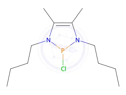 Chemical structure of 1,3,2-Diazaphosphol-4-ene, 2-chloro-1,3-dibutyl-4,5-dimethyl-