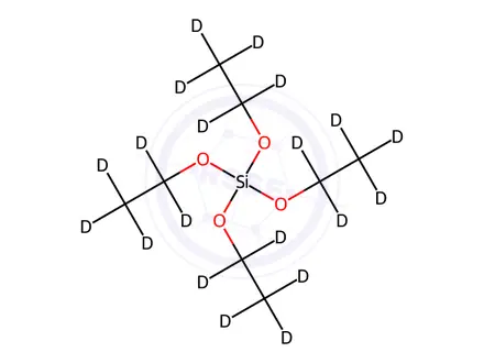 Chemical structure of Tetraethoxy-d20-silane