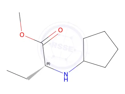 Chemical structure of (R)-methyl 2-(cyclopentylamino)butanoate