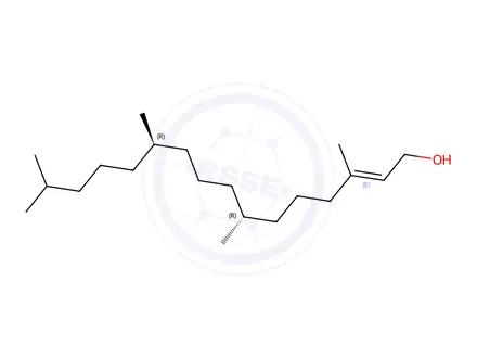 Chemical structure of phytol