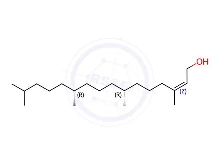 Chemical structure of Phytol Impurity 8 (cis-Phytol)