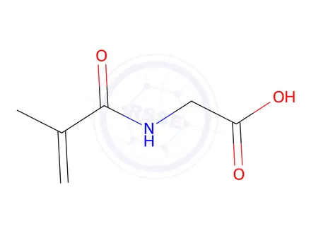 Chemical structure of 2-Methacrylamidoacetic acid