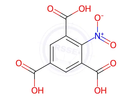 Chemical structure of 2-nitro-1,3,5-benzenetricarboxylic acid