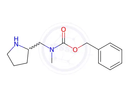 Chemical structure of Methyl-pyrrolidin-2-ylMethyl-carbaMic acid benzyl ester