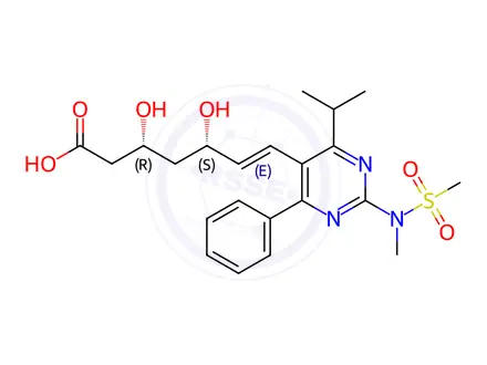 Chemical structure of Rosuvastatin Calcium Impurity 56 Monomer (Rosuvastatin Calcium EP Impurity M)