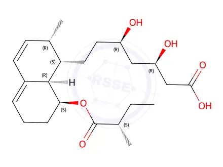 Chemical structure of Mevastatin Hydroxy Acid