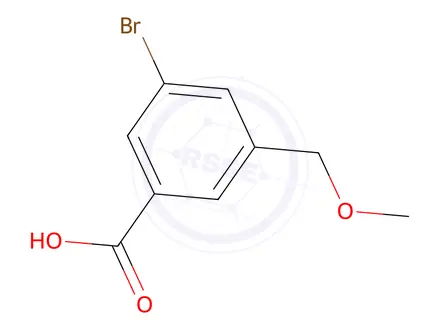 Chemical structure of 3-Bromo-5-(methoxymethyl)benzoic acid