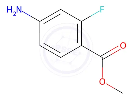 Chemical structure of Methyl 4-amino-2-fluorobenzoate