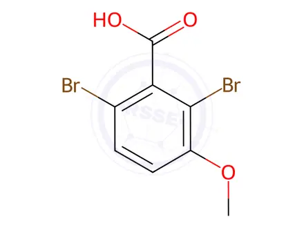 Chemical structure of 2,6-dibromo-3-methoxybenzoic acid