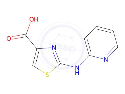 Chemical structure of 2-[(Pyridin-2-yl)amino]-1,3-thiazole-4-carboxylic Acid