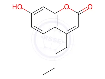 Chemical structure of 4-Butyl-7-hydroxy-2H-chromen-2-one