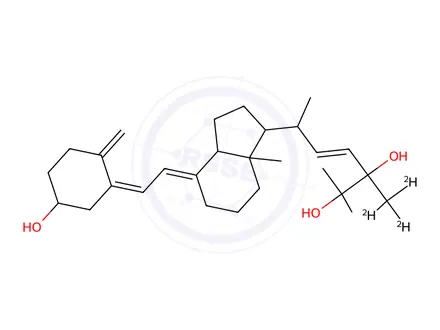 Chemical structure of 24,25-Dihydroxy vitamin D2-d
