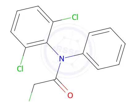 Chemical structure of 2-Chloro-N-(2,6-dichlorophenyl)-N-phenylacetamide