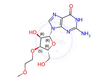 Chemical structure of 3'-O-(2-Methoxyethyl)guanosine