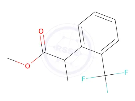 Chemical structure of Methyl 2-(2-(trifluoromethyl)phenyl)propanoate