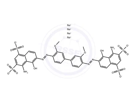Chemical structure of Chicago Sky Blue 6B