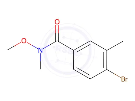 Chemical structure of 4-Bromo-n,3-dimethyl-n-methoxybenzamide