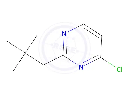 Chemical structure of 4-Chloro-2-(2,2-dimethylpropyl)pyrimidine