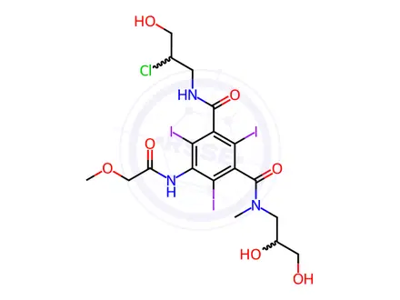 Chemical structure of Iopromide EP Impurity G (Mixture of Diastereomers)