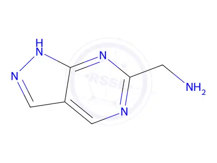 Chemical structure of 1-{1H-pyrazolo[3,4-d]pyrimidin-6-yl}methanamine