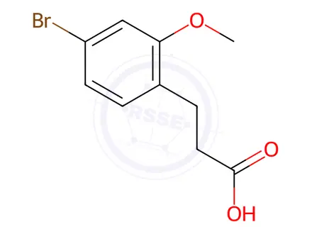 Chemical structure of 3-(4-Bromo-2-methoxy-phenyl)-propionic acid