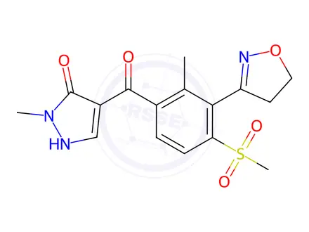Chemical structure of Topramezone in methanol