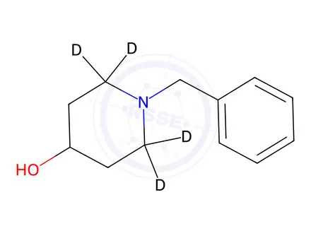 Chemical structure of 1-Benzyl-4-piperidinol-2,2,6,6-d4