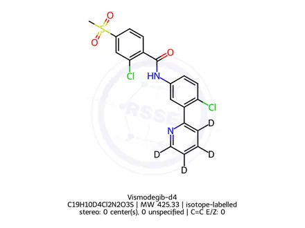 Chemical structure of Vismodegib-d4