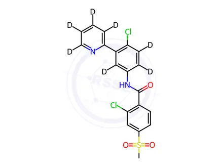Chemical structure of Vismodegib-d7