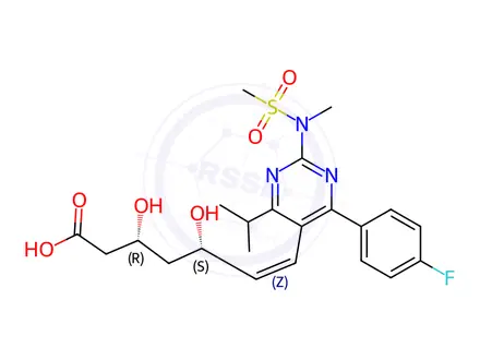 Chemical structure of Rosuvastatin Impurity 284