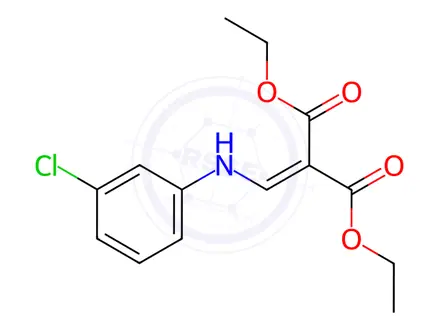 Chemical structure of diethyl 2-(((3-chlorophenyl)amino)methylene)malonate