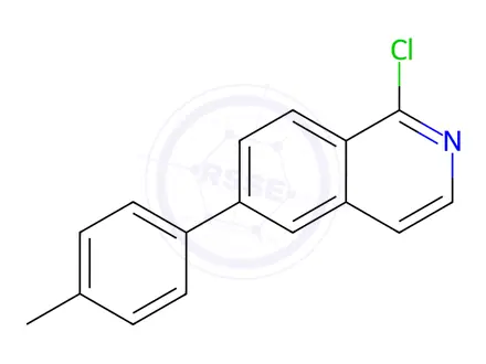 Chemical structure of Isoquinoline, 1-chloro-6-(4-methylphenyl)-