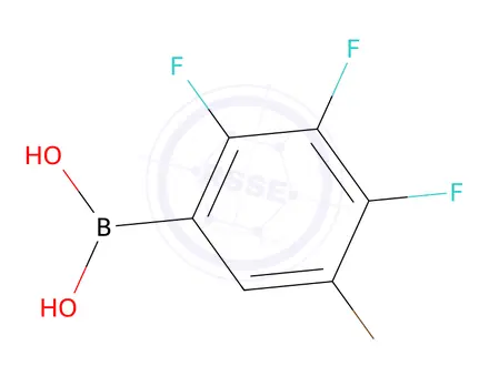 Chemical structure of 5-Bromo-2,3,4-Trifluorophenylboronic acid