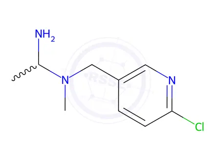 Chemical structure of N-[(6-chloropyridin-3-yl)methyl]-N-methylethane-1,1-diamine