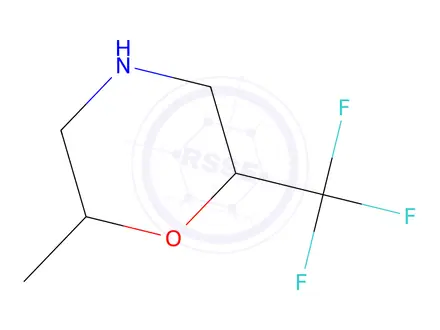Chemical structure of 2-methyl-6-(trifluoromethyl)morpholine