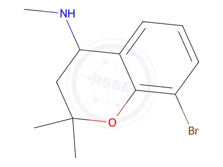 Chemical structure of 8-Bromo-n,2,2-trimethylchroman-4-amine