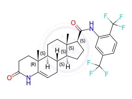 Chemical structure of Dutasteride Impurity J