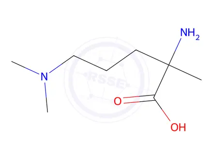 Chemical structure of 2-Amino-5-(dimethylamino)-2-methylpentanoic acid
