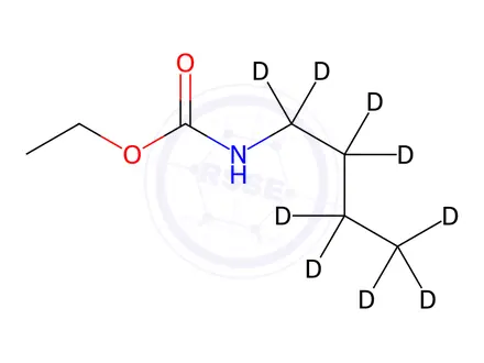 Chemical structure of Ethyl N-n-Butyl-d9-carbamate