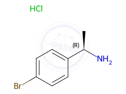 Chemical structure of (R)-1-(4-Bromophenyl)ethanamine hydrochloride