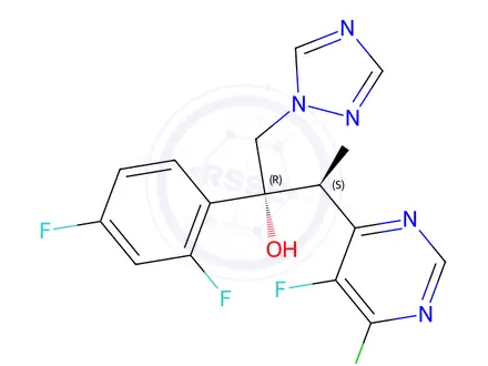 Chemical structure of Voriconazole (RR,beta)-6-Chloro Impurity-rac-6-Chloro Voriconazole