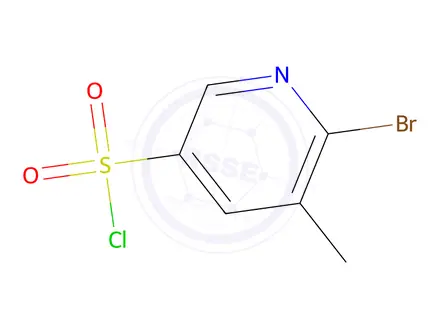 Chemical structure of 6-Bromo-5-methylpyridine-3-sulfonyl chloride